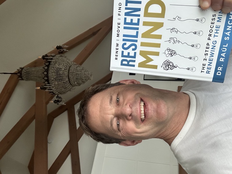 Reader 5 with their copy of RESILIENT MIND
